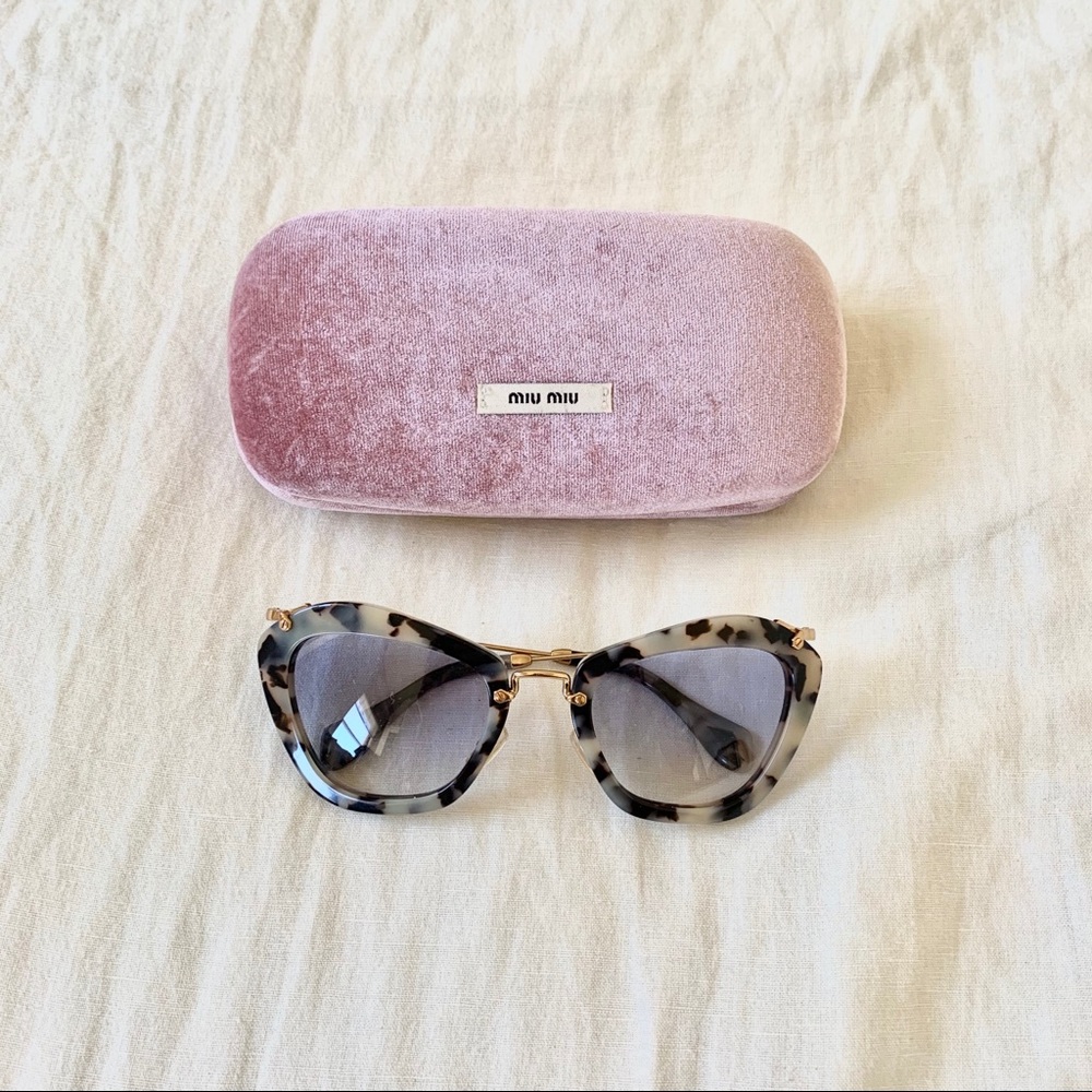 Miu Miu Noir Cat Eye Sunglasses